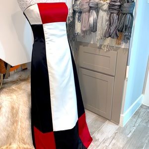 Jessica McClintock colorblock gown